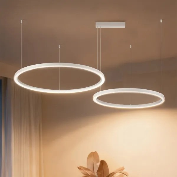 Brilagi - LED stmievateľný luster na lanku PORTOFINO LED/98W/230V biela + DO