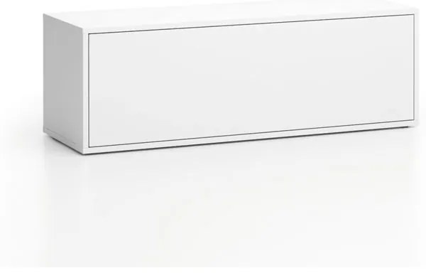 Nízka skrinka LAYERS, výklopná, 1200 x 400 x 394 mm, biela