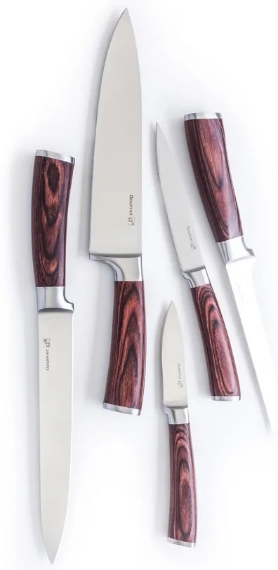 Sada nožov G21 Gourmet Nature 5 ks + bambusový blok 6002218