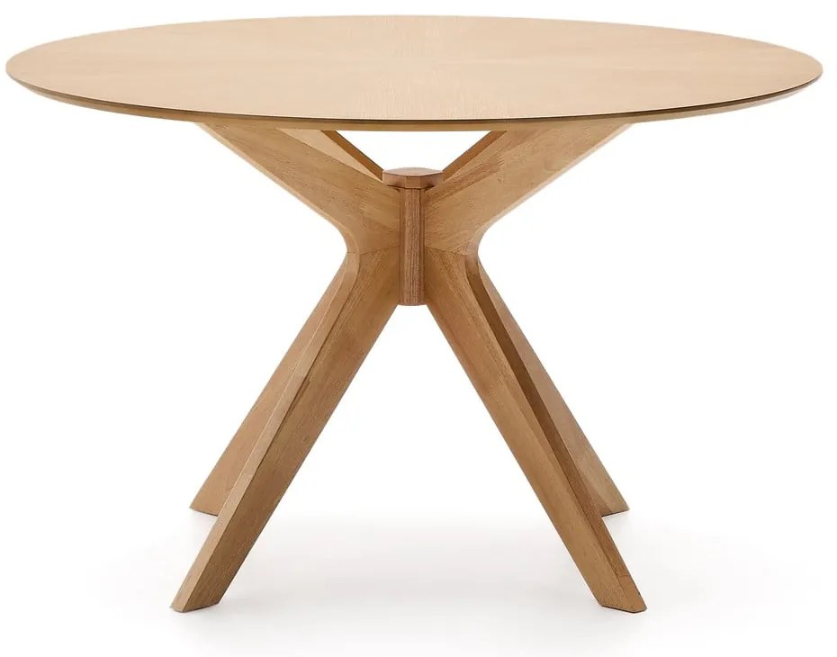 Okrúhly jedálenský stôl s doskou v dubovom dekore ø 120 cm Naanim – Kave Home