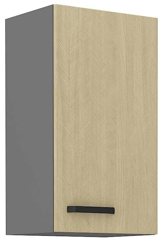 Kuchynská skrinka SCANDI jedľa/antracitová 40g-72 1f