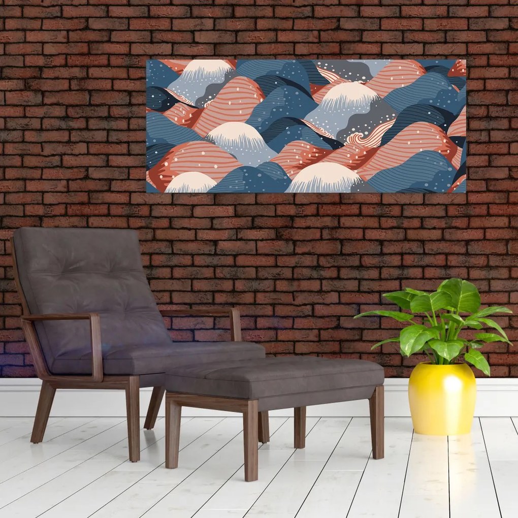 Obraz - Japonské vlny (120x50 cm)
