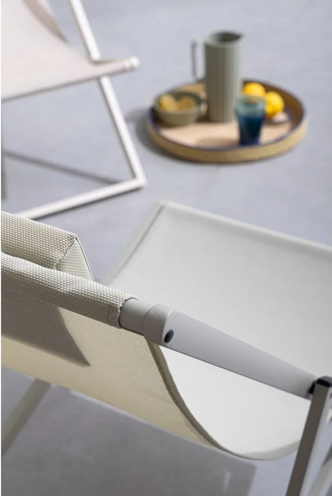 Taupe kovové záhradné ležadlo Taylor – Bizzotto