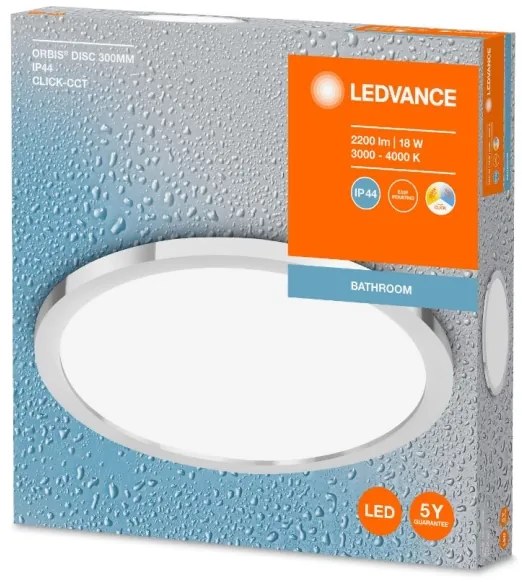 Ledvance - LED Kúpeľňové stropné svietidlo DISC LED/18W/230V 3000/4000K IP44