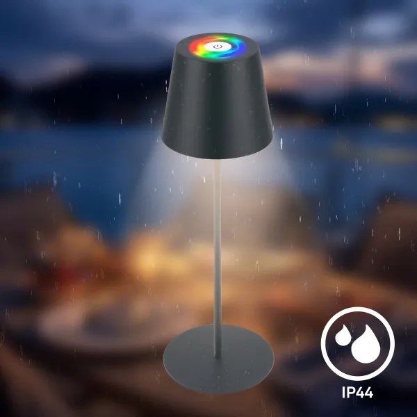 Briloner 7559015-LED RGB stolná lampa COLORIS 3,5W/5V IP44 2000mAh Wi-Fi Tuya