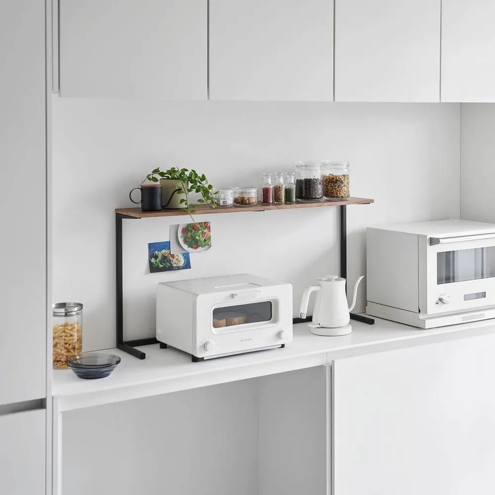 Biela/v prírodnej farbe drevená prídavná polička 28,5x8,5 cm Tower – YAMAZAKI