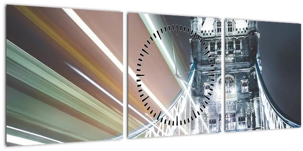 Obraz Tower Bridge (s hodinami) (90x30 cm)