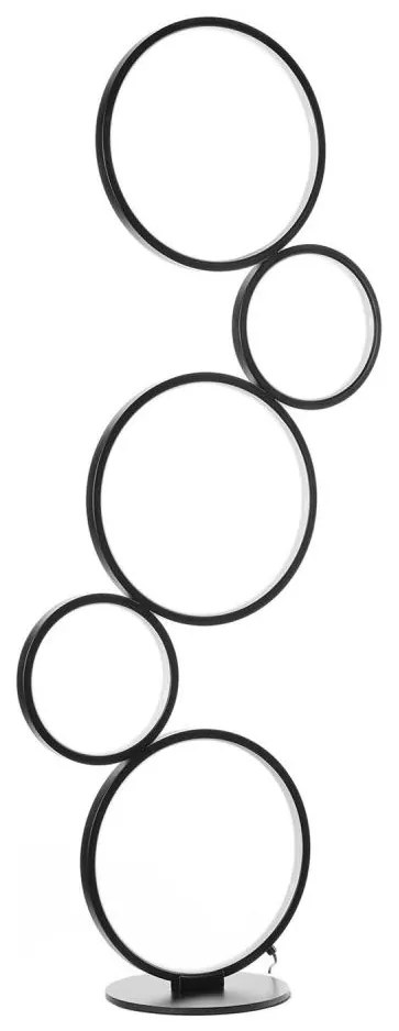 ONLI - LED stojacia lampa RINGS LED/58W/230V 4000K čierna