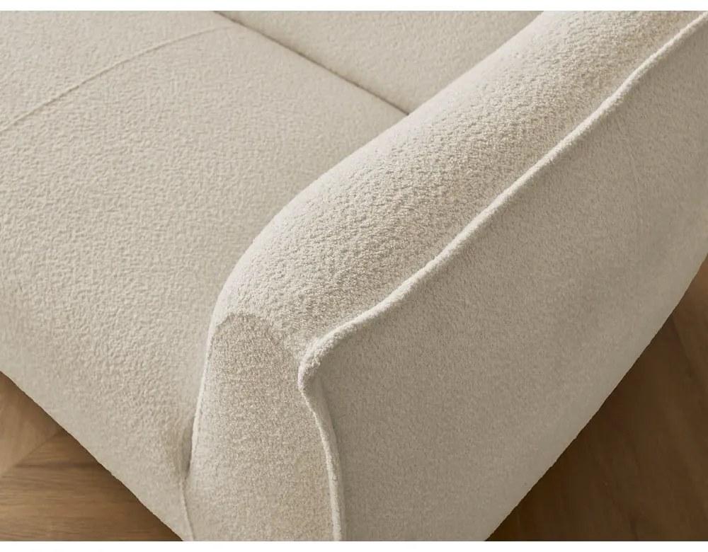 Béžová pohovka z textílie buklé 242 cm Giorgia – Bobochic Paris