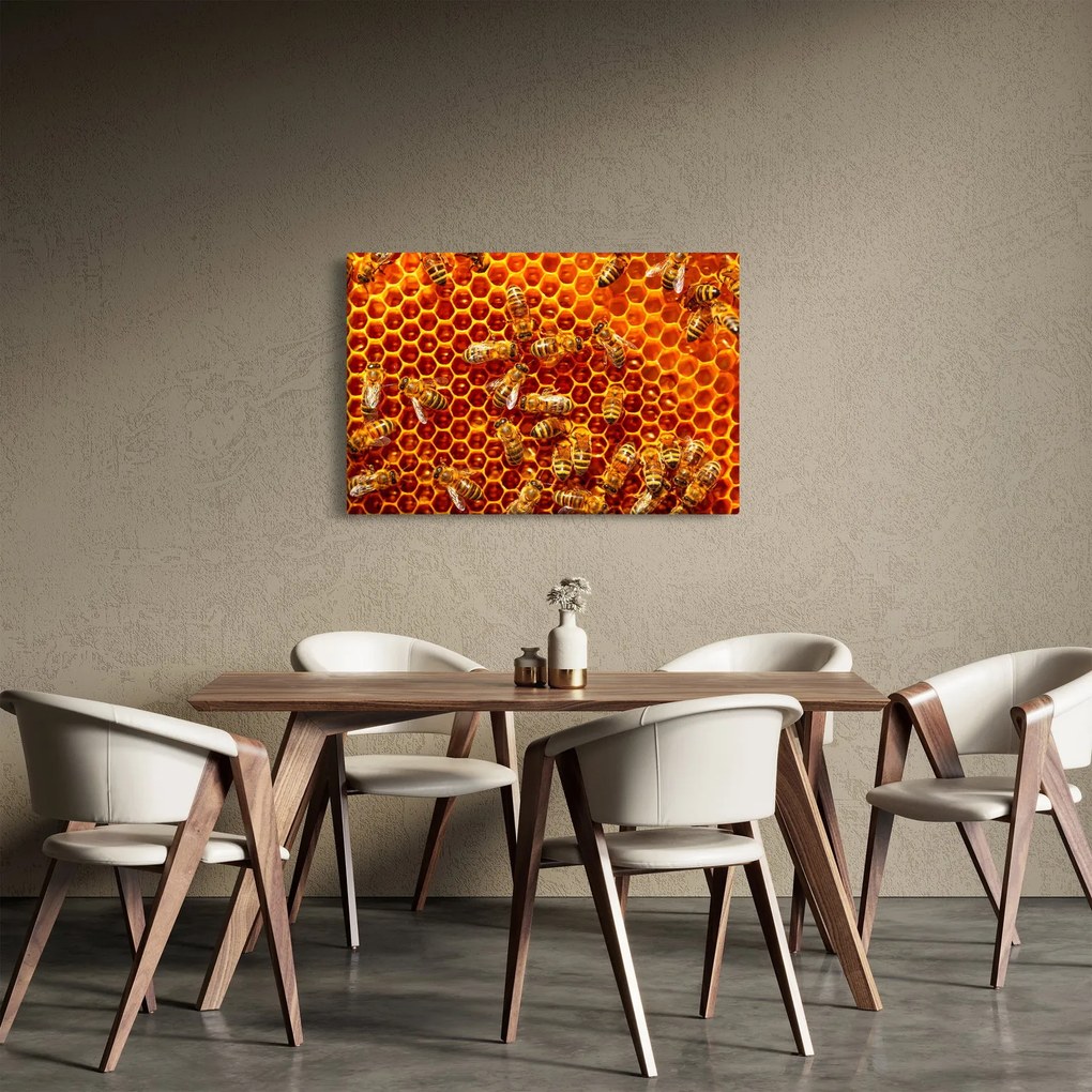 Obraz - Medový plást (90x60 cm)