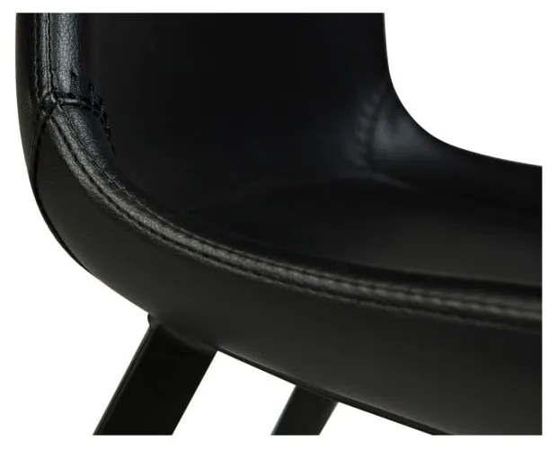 Čierna koženková barová stolička DAN-FORM Denmark Hype