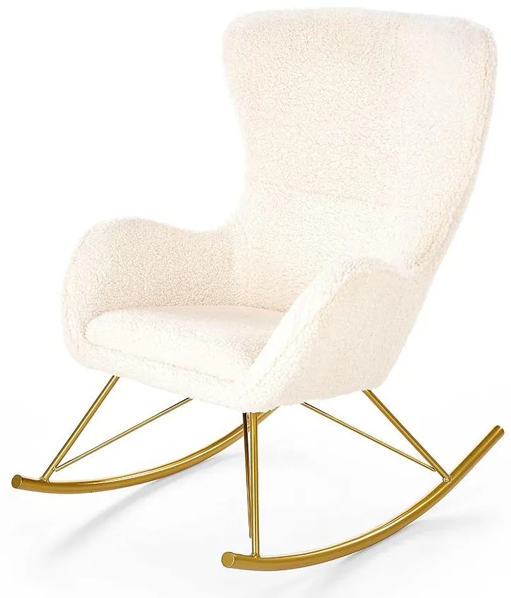 Kreslo Liberto krémová/zlatý