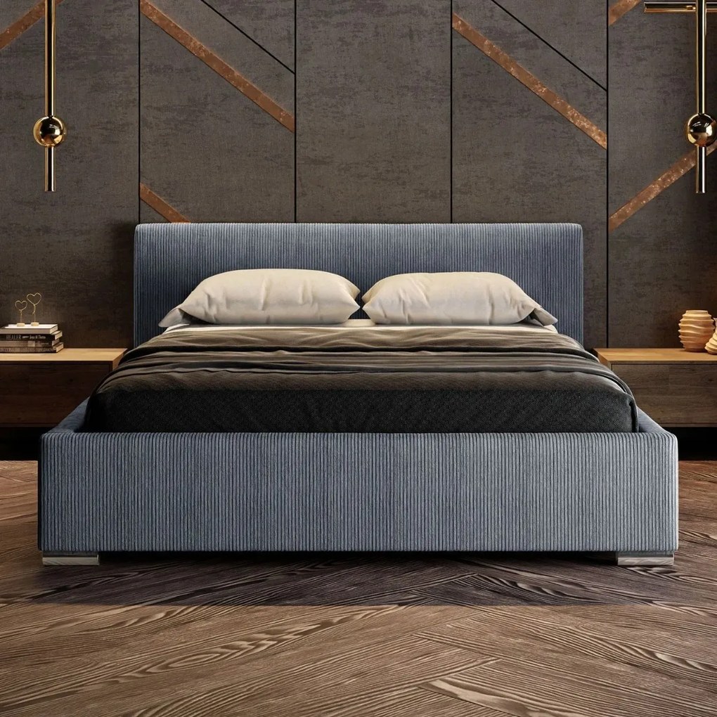 MANŽELSKÁ POSTEĽ PAOLA 180X200 SVETLOMODRÁ