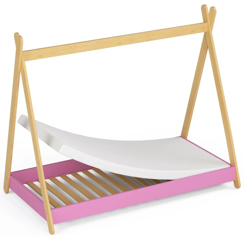 Detská posteľ GEM 160x80 cm ružová