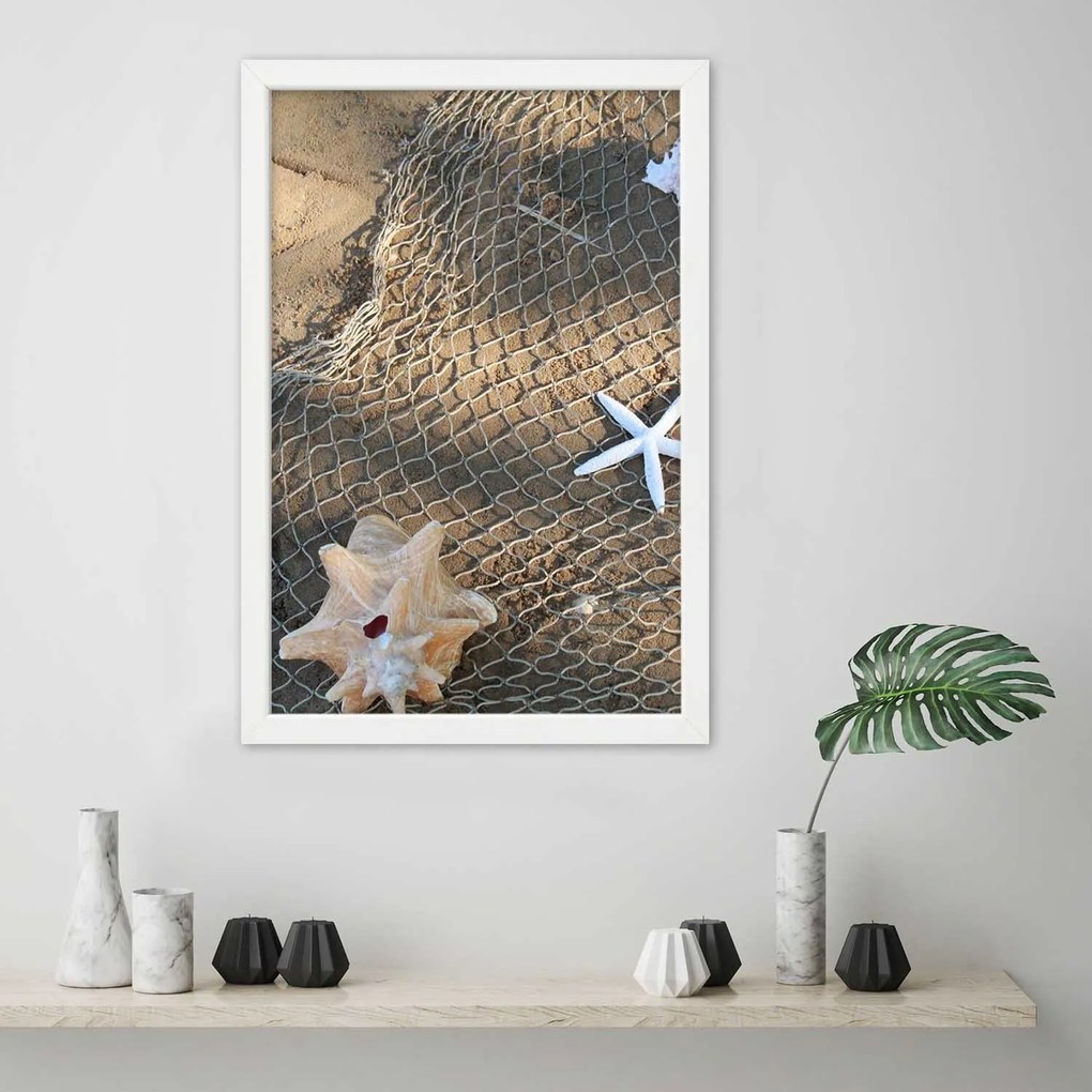 Gario Plagát Morská rybárska sieť Farba rámu: Bez rámu, Rozmery: 40 x 60 cm