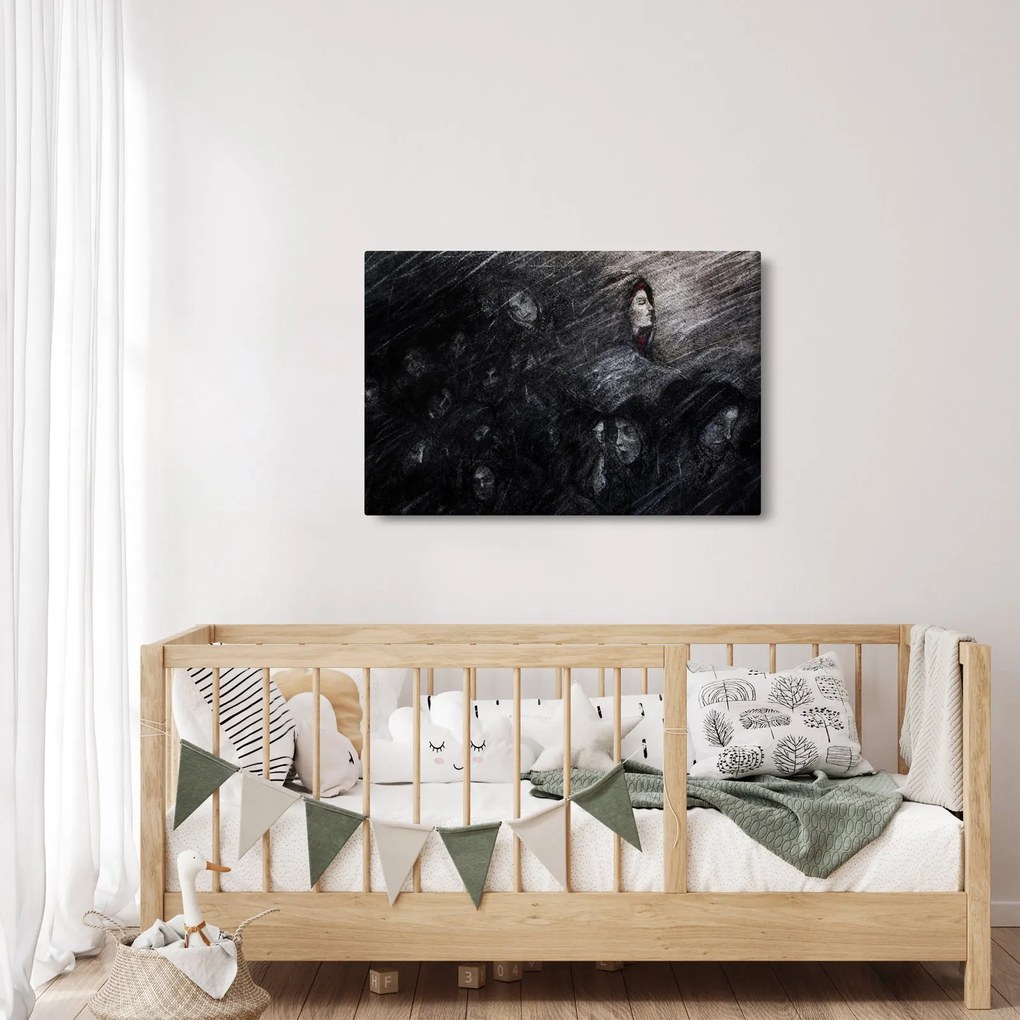 Obraz - Smútok a odriekanie (90x60 cm)
