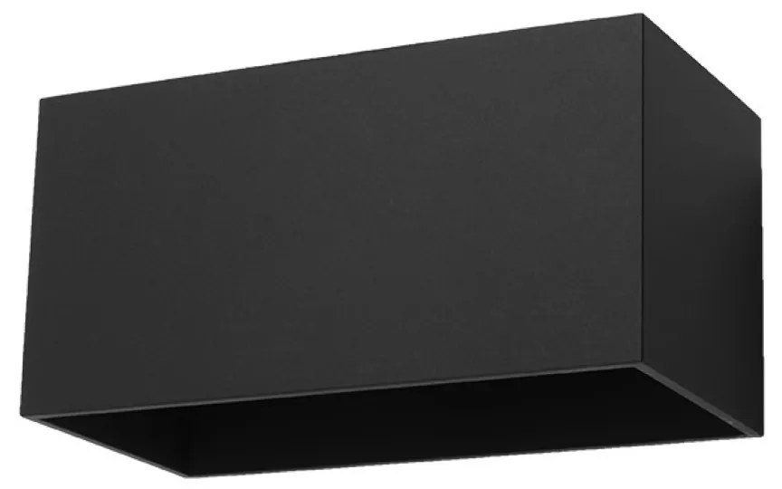Nástenné svietidlo Quad Maxi, 1x čierne kovové tienidlo