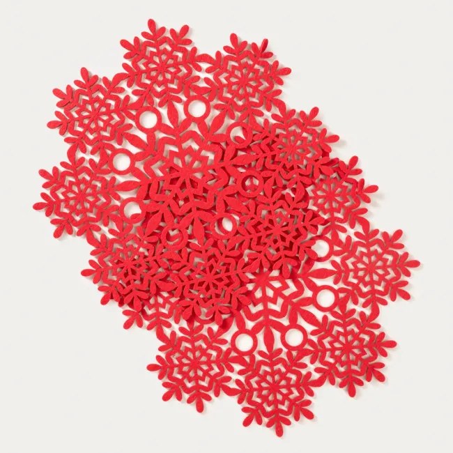 Sada podložiek pod taniere ORKEL červená 760181 (2 ks)