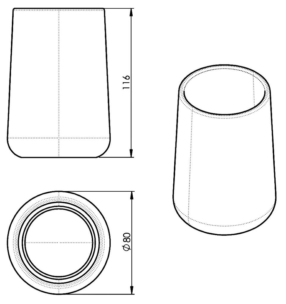 Gedy MARIKA pohár na postavenie, zelená MK9807