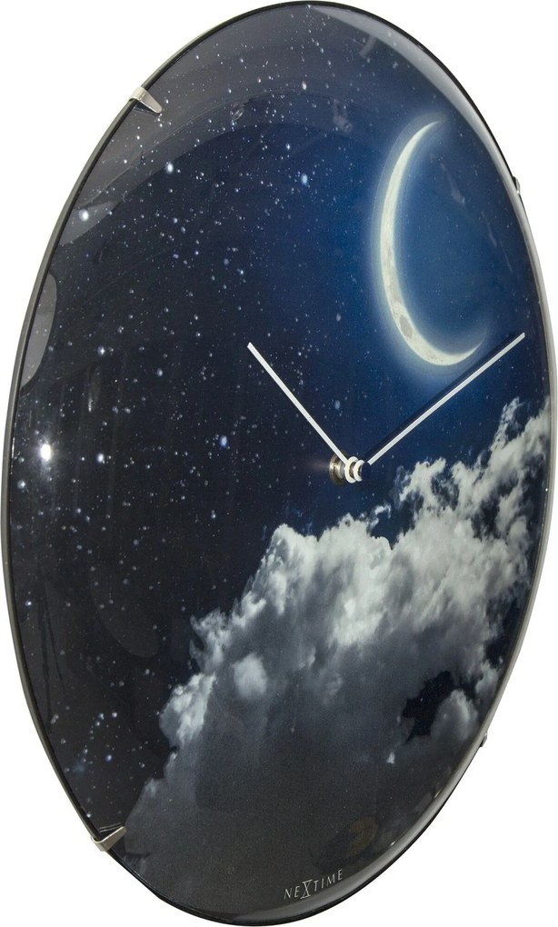 Nástenné hodiny New Moon Dome