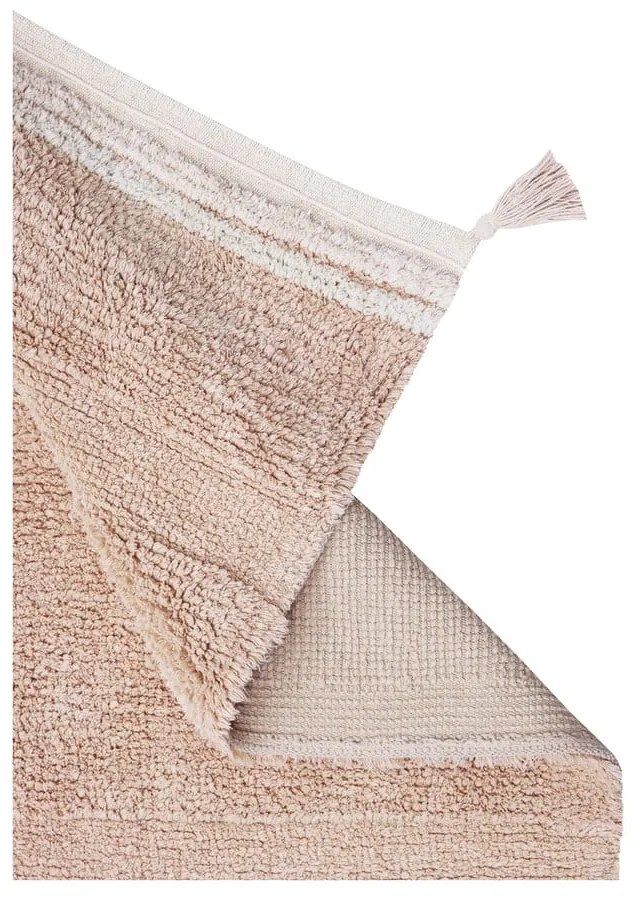 Svetloružový prateľný ručne tkaný bavlnený koberec 140x200 cm Bloom Rose – Lorena Canals