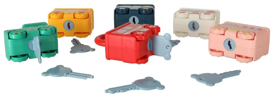IKO Vzdelávacia hračka – farebné autíčka so zámkami