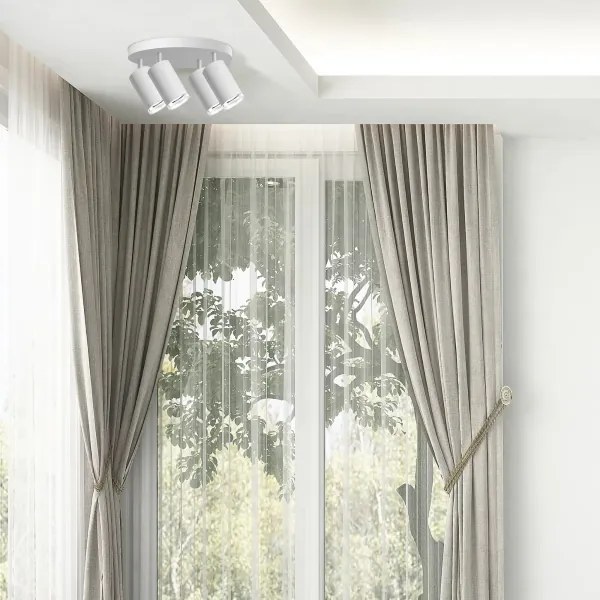 Kúpeľňové bodové svietidlo TURYN 4xGU10/10W/230V IP44 biela