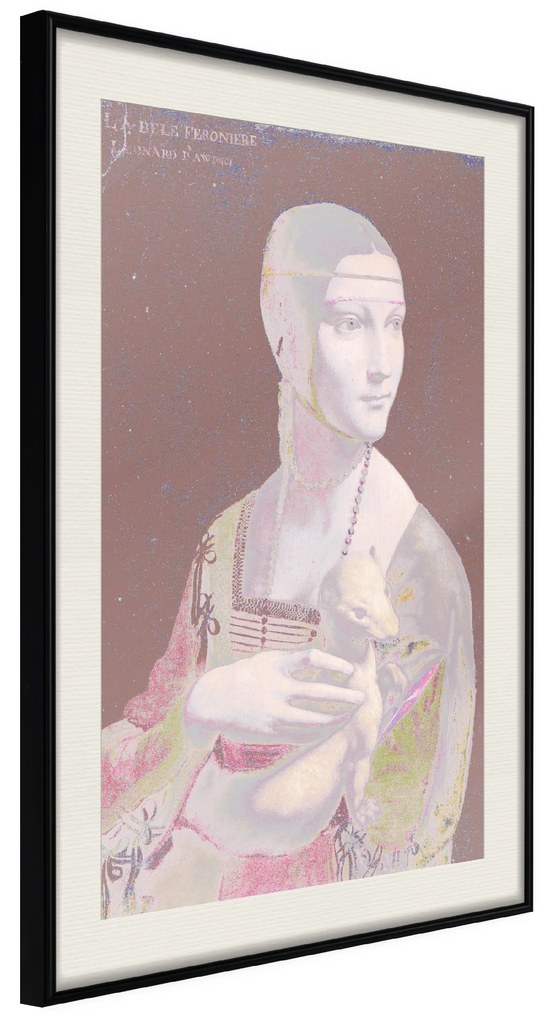 Artgeist Plagát - Pastel Lady [Poster] Veľkosť: 30x45, Verzia: Zlatý rám s passe-partout