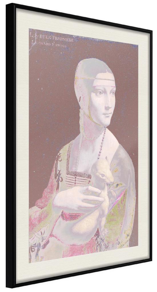 Artgeist Plagát - Pastel Lady [Poster] Veľkosť: 40x60, Verzia: Zlatý rám