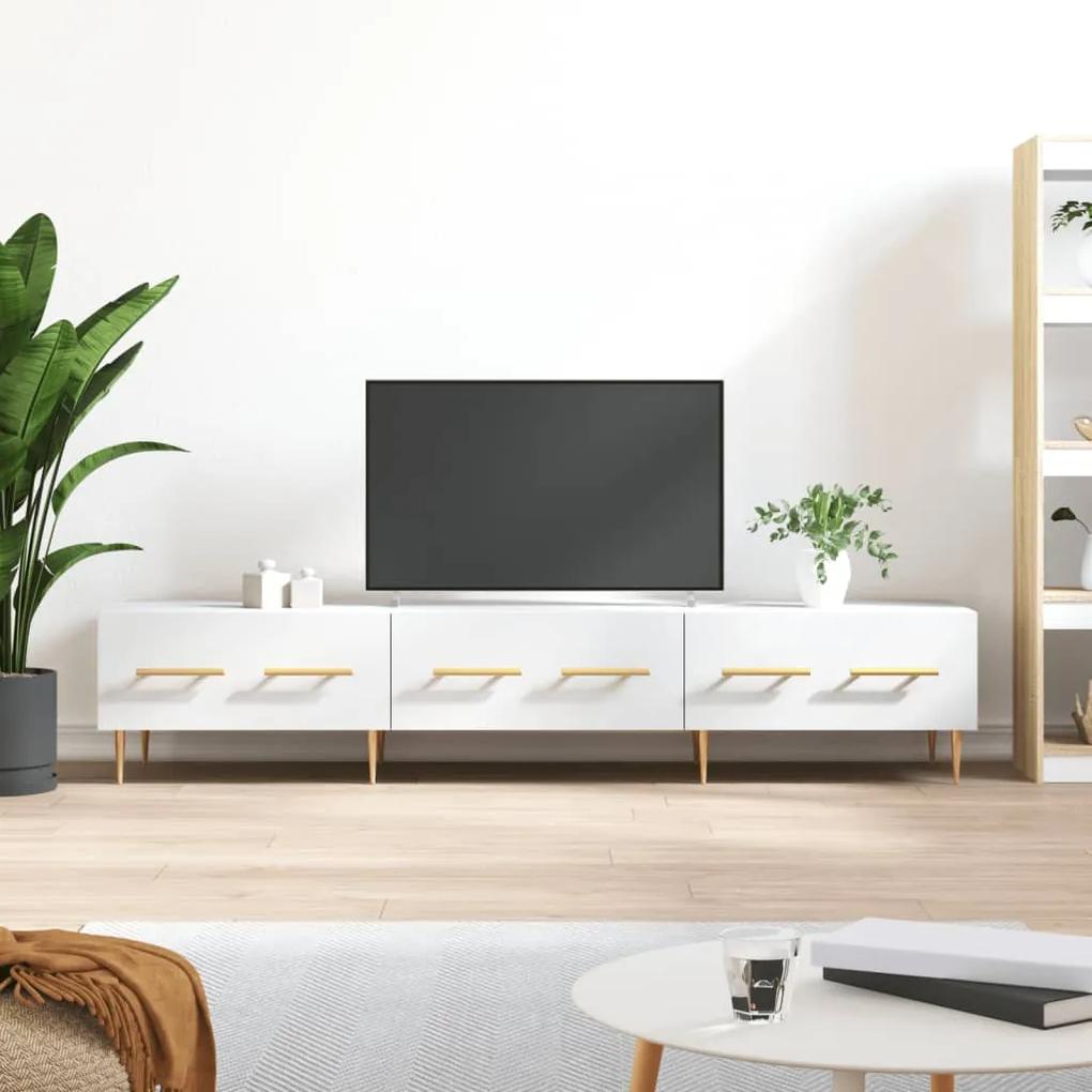 TV skrinka, biela 150x36x30 cm, kompozitné drevo 829140