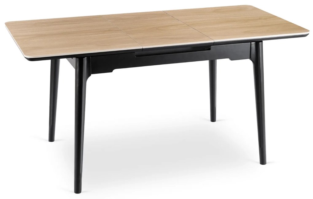 PROXIMA.store - Rozkladací jedálenský stôl Samer 120 cm FARBA: dub, FARBA NÔH: čierna