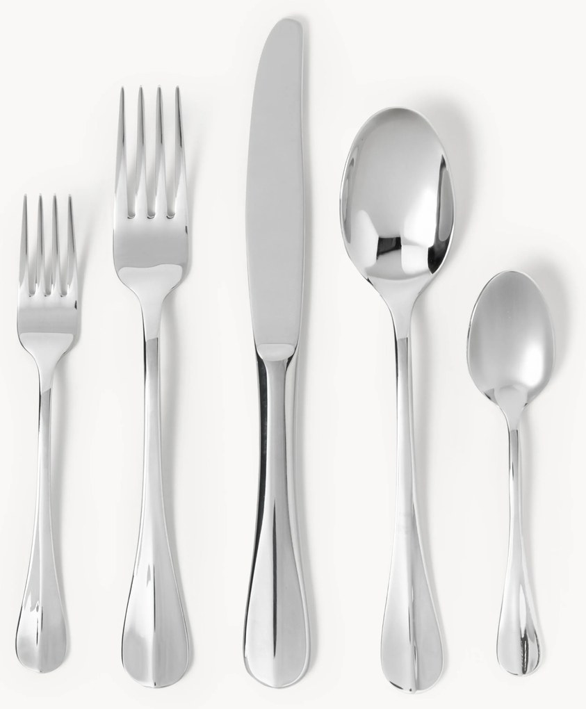 Súprava príborov's vysokým leskom Zooey, rôzne veľkosti