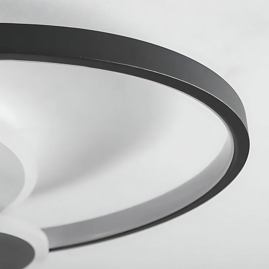 Toolight Toolight, LED stropné svietidlo + diaľkové ovládanie, APP1709-C, čierna, OSW-04038