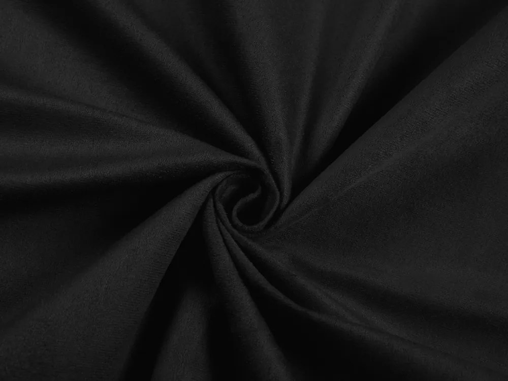 Biante Obdĺžnikový obrus/imitácia brúsenej kože Alcantara ALC-012 Čierny 140x200 cm