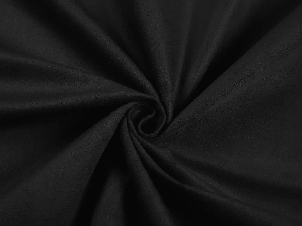 Biante Okrúhly obrus/imitácia brúsenej kože Alcantara ALC-012 Čierny Ø 70 cm