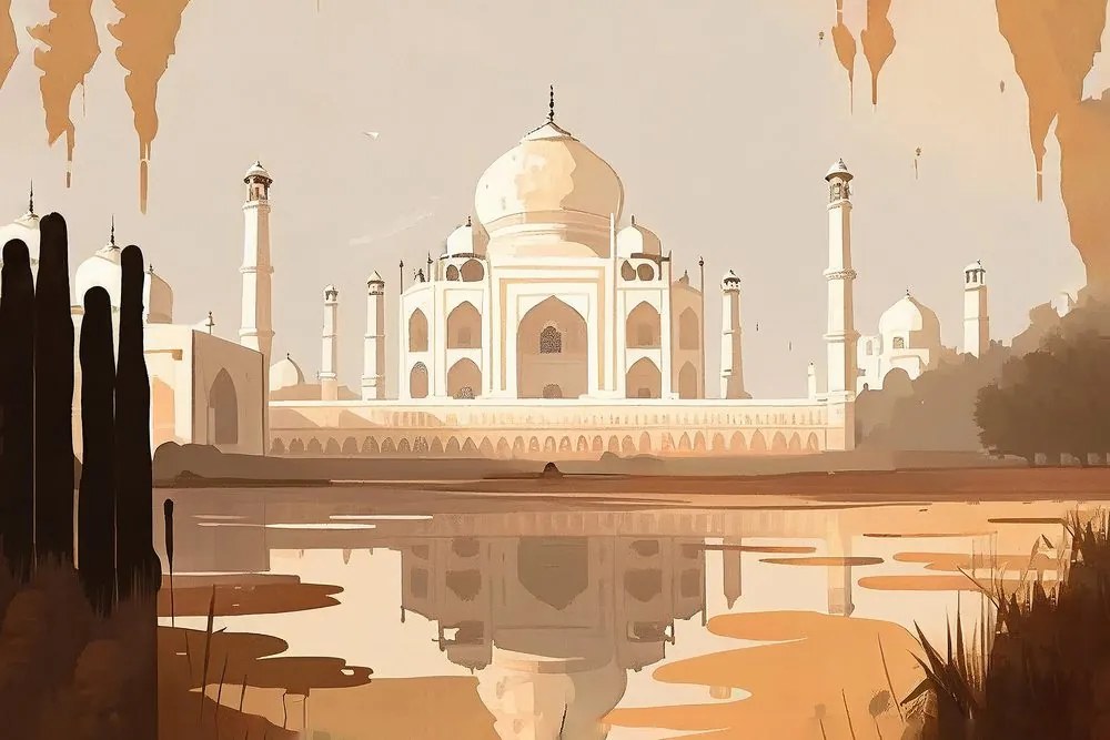 Obraz indický Taj Mahal Varianta: 120x80