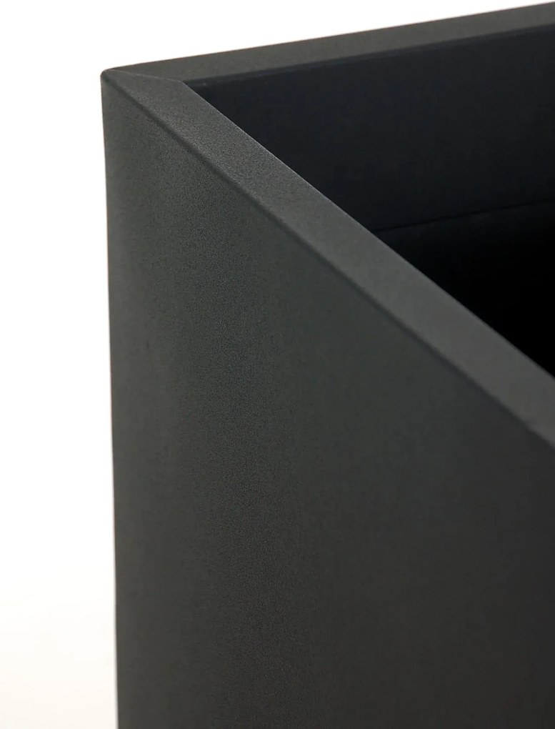 Kvetináč BLOCK, pozink, výška 65 cm, antracit, vr. vložky