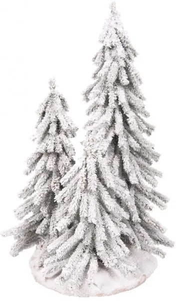 Zasnežené 3ks mini stromčeky 70cm-55cm-40cm