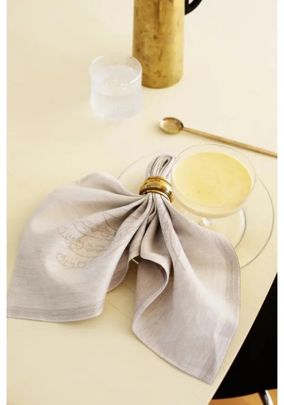 Ľanový obrúsok Kielo 48x48, ľanový