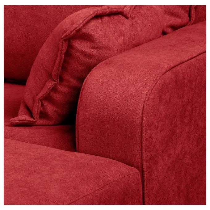 Červená rohová pohovka (pravý roh) Beata - Ropez