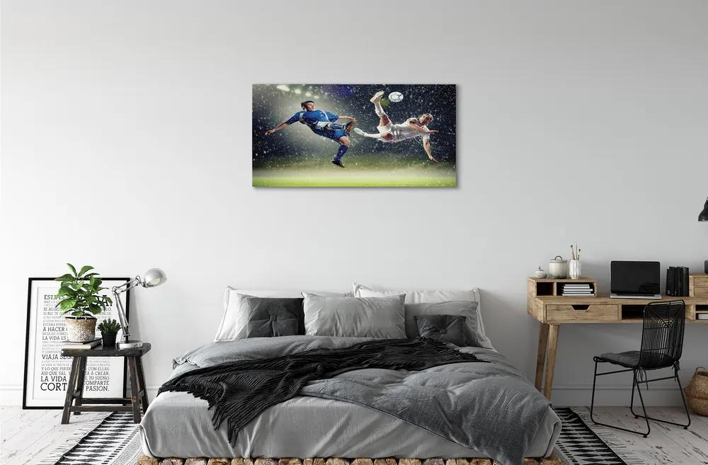 Obraz canvas Dážď lopta ľudia 120x60 cm