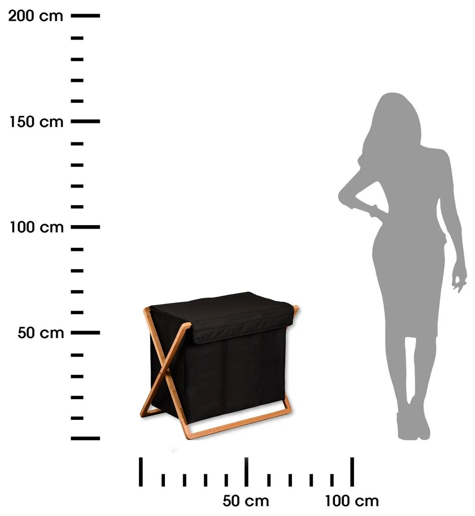 Kôš na bielizeň Xavier 56,5x70x40 cm