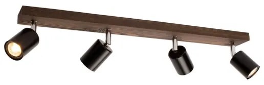 Spot-Light DO2911456 - Stropné bodové svietidlo MANARA 4xGU10/5W/230V borovica