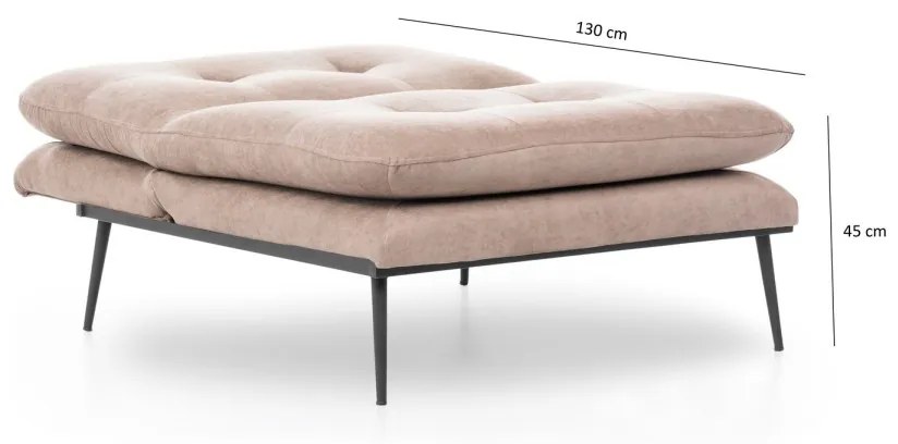 Rozkladacie kreslo Martin ružové