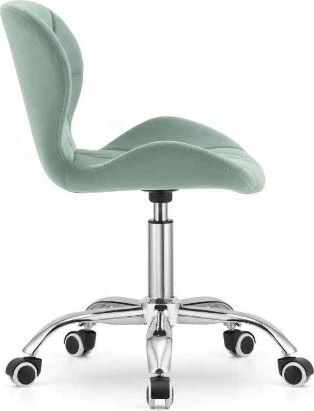 Mentolová kancelárska stolička AVOLA VELVET