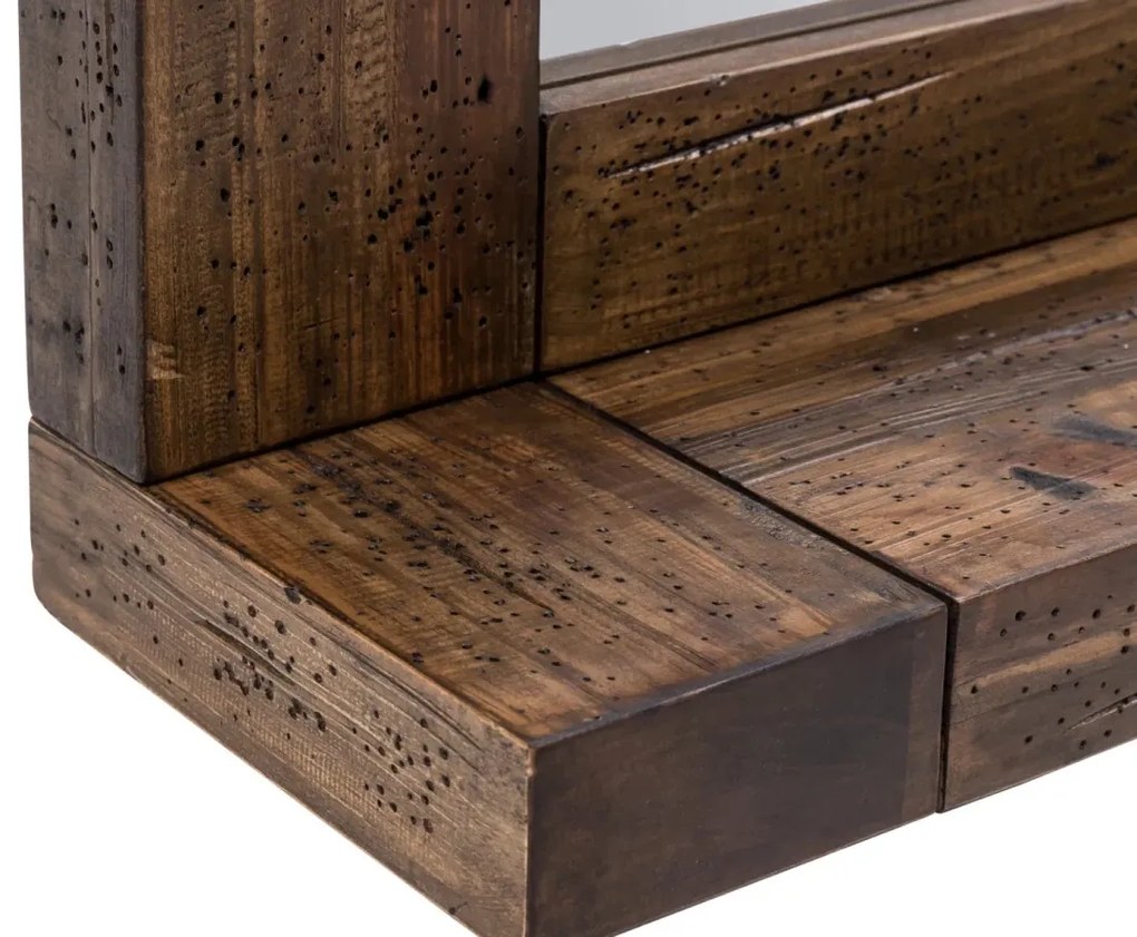 furniture-nabytek.cz - Kúpeľňový set Cancun 2 kusy, masívna recyklovaná borovica, lakovaná, hnedá