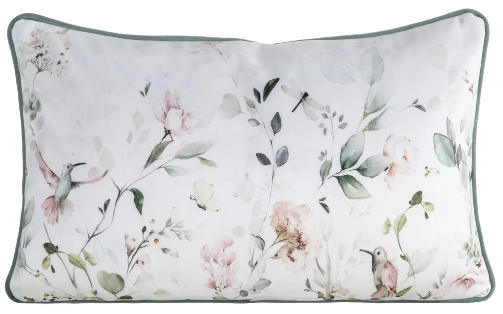 DEKORAČNÝ VANKÚŠ PREMIUM INEZ 45X30 CM KVETY