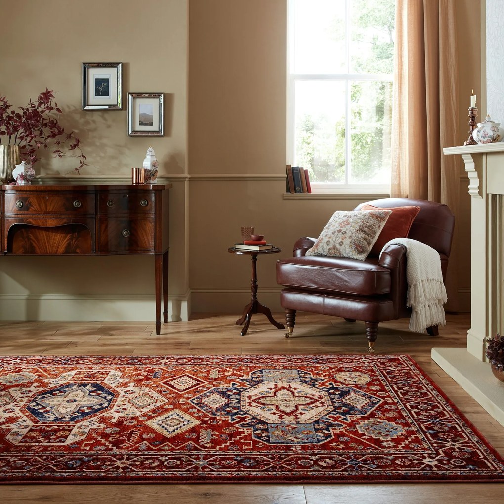 Kusový koberec Sincerity Royale Gillingham Red, 120x170, červená, obývacia izba, Flair Rugs