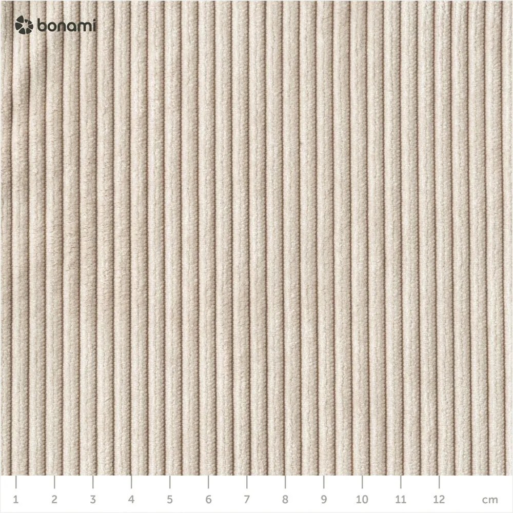 Menčestrový sedací puf Karup Design More Ivory