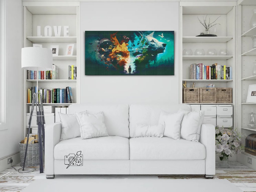 Gario Diamantové maľovanie Ríša snov Rozmery: 40 x 80 cm, Rámovanie: Iba zrolované plátno, Diamanty: Okrúhle
